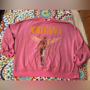 H&M Pink Nirvana Sweatshirt